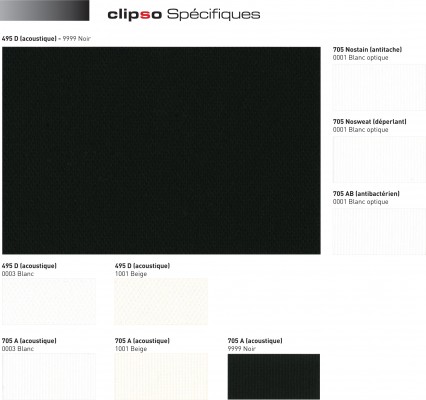 Range of acoustic fabrics